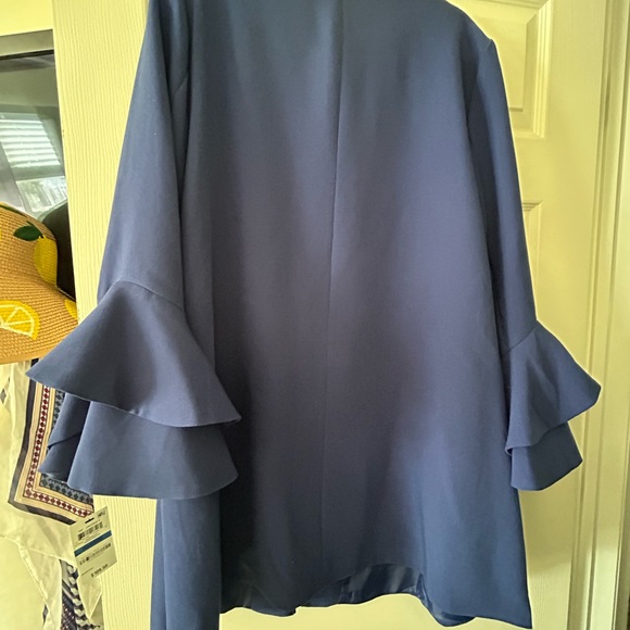 Alfani Women’s Flared Sleeve Andromeda Blue Jacket - Picture 9 of 10